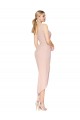 Knee Length Short Formal Crepe Bridesmaid Dress / Prom Dress Bristol