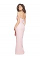 Strapless Long Full Length Ruffles Low Back Formal Crepe Bridesmaid Dress / Prom Dress Bristol