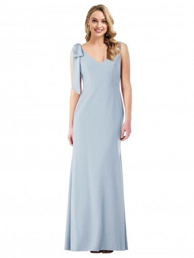 V-Back Bow Shoulder Trumpet Bridesmaid Dress / Prom Dress Bristol