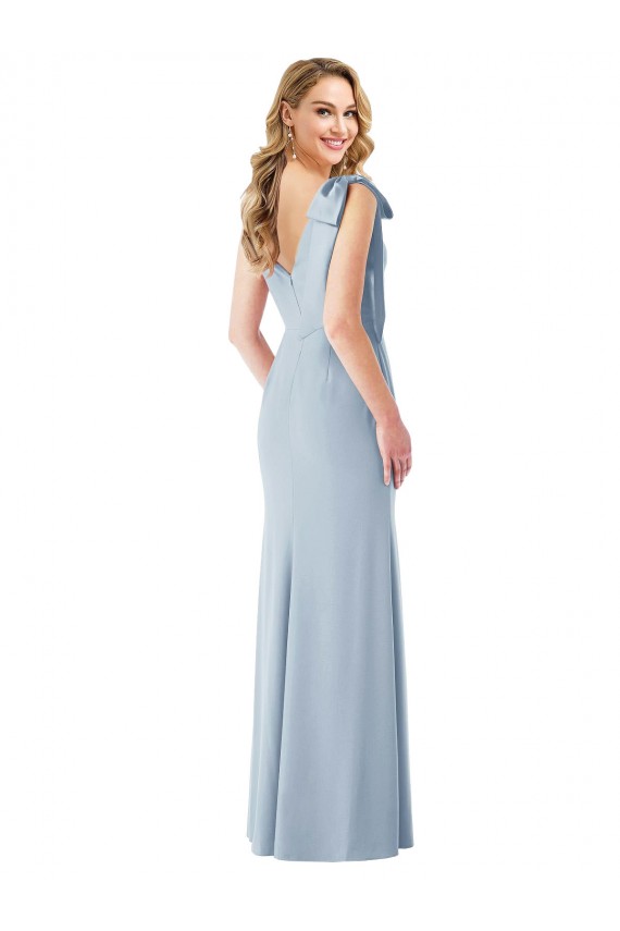 V-Back Bow Shoulder Trumpet Bridesmaid Dress / Prom Dress Bristol