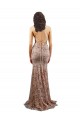Floral Patterned Backless V-Neckline Sequin Formal Bridesmaid Dress / Prom Dress Bristol