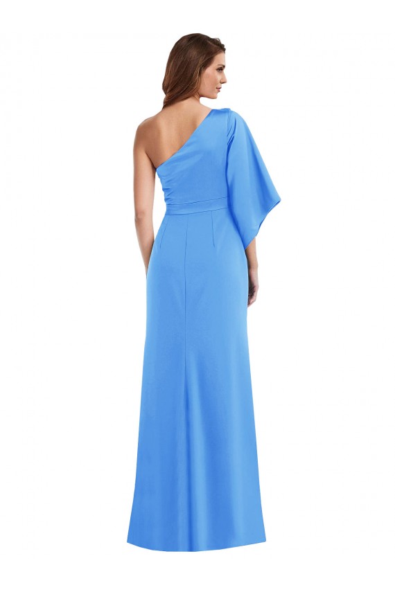 One Shoulder Bell Sleeves Trumpet Bridesmaid Dress / Prom Dress Bristol