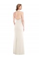 Halter Tuxedo Maxi Bridesmaid Dress / Prom Dress with Front Slit Bristol