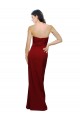 Straight Pencil Skirt Long Sweetheart Formal Crepe Bridesmaid Dress / Prom Dress with High Side Split Bristol