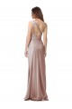 One Shoulder Black-Tie Floor Length Long Formal Stretch Satin Bridesmaid Dress / Prom Dress Bristol
