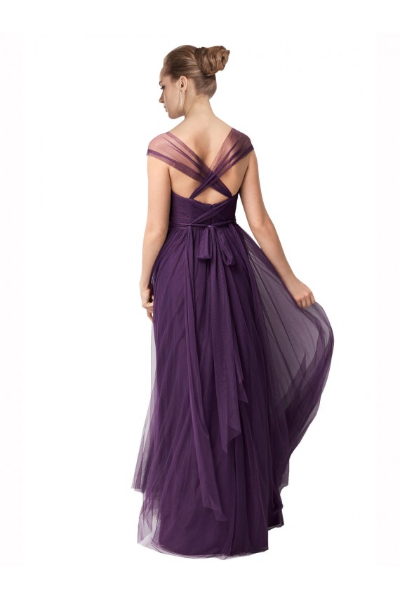 Full Length Long Tulle Bridesmaid Dress with Sweetheart Neckline Bristol