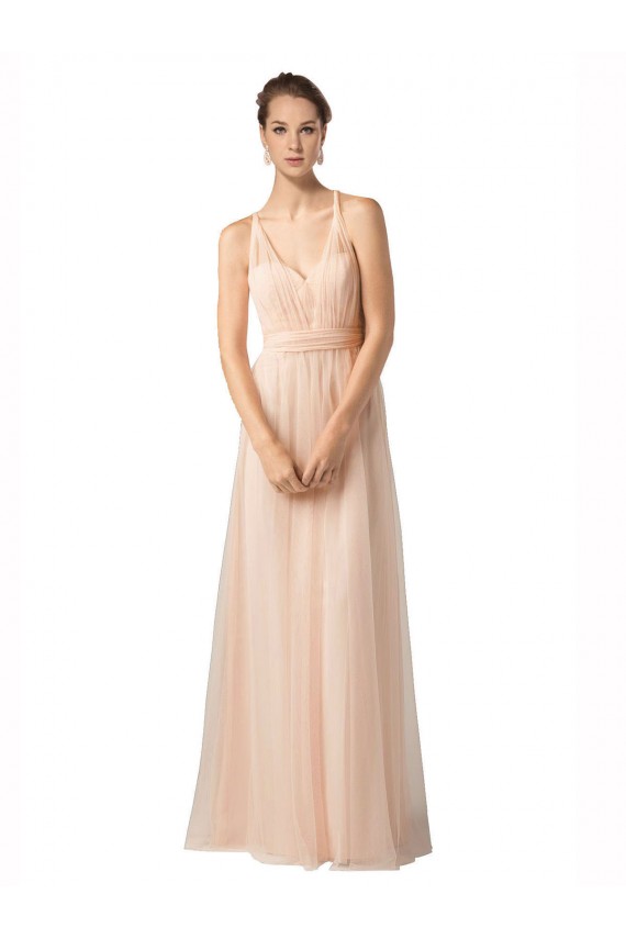 Sweetheart A-Line Tulle Bridesmaid Dress with Shirred Bodice Bristol