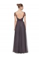 Sweetheart Neckline Long Tulle Bridesmaid Dress with Straps Bristol