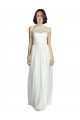 High Neckline Long Tulle Bridesmaid Dress with Illusion Front Bristol