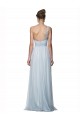 One Shoulder Illusion Tulle Bridesmaid Dress with Knot Detail Bristol