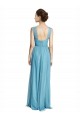 Floor Length Inverted V-Neck Tulle Bridesmaids Dress Bristol