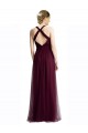 Long Tulle Bridesmaid Dress with Criss-Cross Bodice and Self Straps Bristol