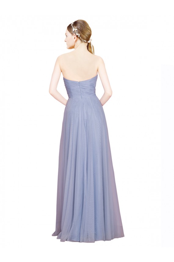 Strapless Sweetheart A-Line Tulle Bridesmaid Dress with Low Back Bristol