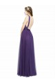 Twisted Straps Sweeheart Long Tulle Bridesmaid Dress Open Back Bristol