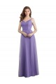 Sweetheart Deep V-Back Tulle Bridesmaid Dress with Draped Bodice Bristol