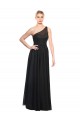 Ruched One Shoulder Tulle A-Line Bridesmaid Dress Bristol