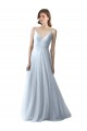 Wrapped Ruched Natural Waist Slim Soft Tulle Bridesmaid Dress Bristol