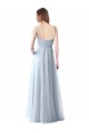 Wrapped Ruched Natural Waist Slim Soft Tulle Bridesmaid Dress Bristol