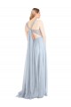 Sweetheart Spaghetti Straps Long Tulle Bridesmaid Dress with Criss Cross Back Bristol