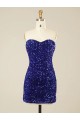 Short Sweetheart Velvet Sequin Homecoming Dress / Prom Dress Bristol