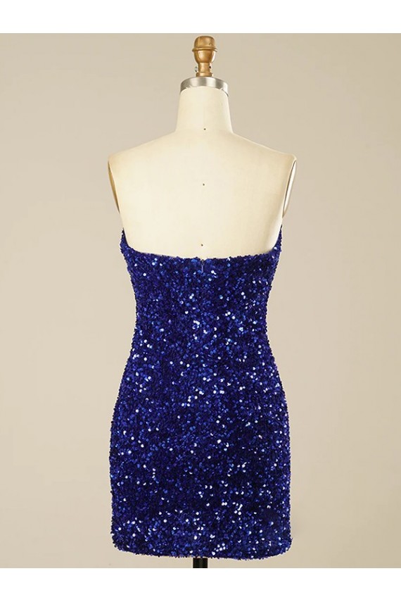 Short Sweetheart Velvet Sequin Homecoming Dress / Prom Dress Bristol