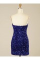 Short Sweetheart Velvet Sequin Homecoming Dress / Prom Dress Bristol