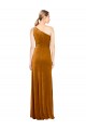 Sleek One Shoulder Long Formal Velvet Bridesmaid Dress / Prom Dress Bristol