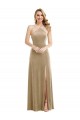 High Neck Halter Open Back Long Velvet Maxi Bridesmaid Dress / Prom Dress Bristol