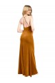 Halter Neckline Long Full Length Formal Velvet Bridesmaid Dress / Prom Dress with Strappy Back Bristol