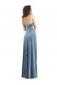 Spaghetti Strap Long Full Length Formal Velvet Maxi Bridesmaid Dress / Prom Dress Bristol