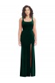 Square Neck Long Velvet Maxi Bridesmaid Dress / Prom Dress Bristol
