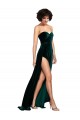 Sweetheart Fluid Velvet Bridesmaid Dress / Prom Dress with High Split Bristol